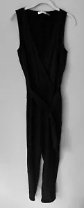 Ramy Brook Silk Satin Jumpsuit Black Size M - Picture 1 of 7