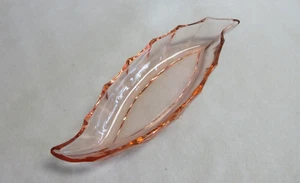 Depression Era Heisey Twist (#1252) Flamingo/Pink 10” Celery Tray/Dish - Picture 1 of 11