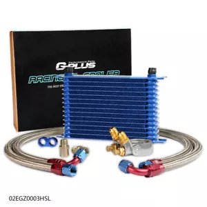 Fit For Vehicle 15 Row 10AN Thermostat Filter Adaptor Racing Engine Oil Cooler - Picture 1 of 8