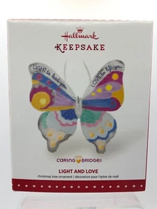 Hallmark Keepsake Ornament-BUTTERFLY-LIGHT AND LOVE-Caring Bridge-Glass - Picture 1 of 4