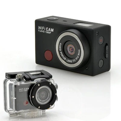 Waterproof Action Camera HD 1080 5 MP WiFi for car dive Sport DV Camcorder Black - Image 1 of 2