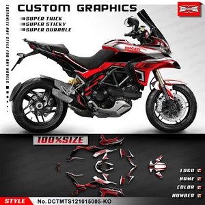 Racing Sticker Skin Graphics for Multistrada 1200 2010 2011 2012 2013 2014 - Picture 1 of 8