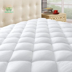 Taupiri Queen - Funda acolchada para colchón con bolsillo profundo 8"-21", suave - Bild 1 von 6