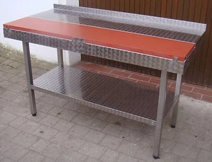 Mesa de desmontaje mesa de trabajo mesa de escalones mesa de acción mesa de trituración mesa de acero inoxidable V2A - Imagen 1 de 3