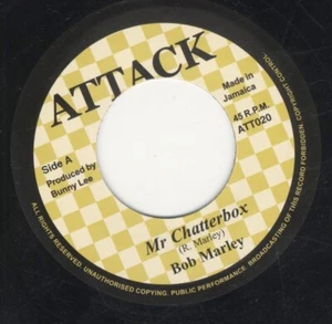 Bob Marley ‎– Mr Chatterbox VINYL 7" MINT  Attack ROOTS DUB ATT020 - Picture 1 of 2