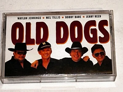 Old Dogs Waylon Jennings Mel Tillis Bobby Bare Jerry Reed Country Cassette 1O44 - Image 1 of 4