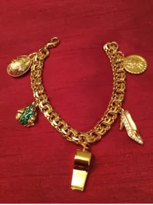 RARE Vintage Carolee Charm Bracelet - Picture 1 of 13