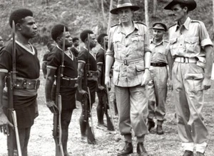 Aitape Lord Wakehurst Royal Papua Neuguinea Constabulary altes Pressefoto 1945 - Bild 1 von 4