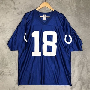 NFL Team Indianapolis Colts #18 Peyton Manning Erwachsene Herren Größe XL blau Trikot - Bild 1 von 9