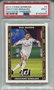 Panini Donruss 2015 Fußball fantastische Finisher #4 Cristiano Ronaldo PSA 9 - Bild 1 von 2