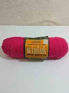 Wintuk filato Jack Frost 1 matassine peggiorato sport 2 strati ROSA RADIANTE VINTAGE RARO - Foto 1 di 4