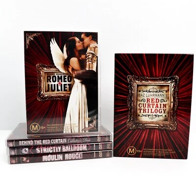Trilogia Cortina Vermelha (Caixa DVD, 2002) - Filmes da Coleção de Filmes Baz Luhrmann - Imagem 1 de 4
