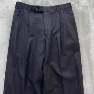 Brooks Brothers Hose Herren 32x28 Premium Wolle Italy Plissee Old Money Smart Flanell - Bild 1 von 15