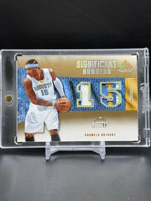 2007-08 UD SP Game Used Carmelo Anthony Significant Numbers Dual Patch /35 GU - Image 1 of 2