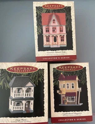 Casas y tiendas nostálgicas de recuerdo con sello de colección ~ hogar acogedor ~ farmacia - dama rosa Foto 1 de 4