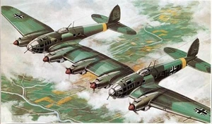 ✅ITALERI 1119 - Scala 1:72 HE-111 Zwilling - Foto 1 di 4