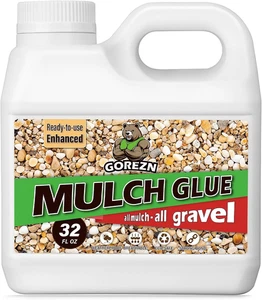 Mulch Glue for Landscaping, 32 OZ Rock Glue for Pea Gravel, Pebbles, Wood-Bark - Picture 1 of 7