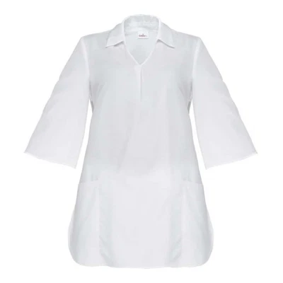 Casacca Estetista Kimono Nadia Bianco Manica 3/4 con Laccio - GIBLOR'S -  - Immagine 1 di 4