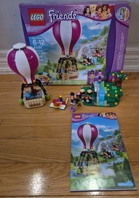 LEGO Friends 41097 Heartlake Hot Air Balloon 100% Complete Set Retired