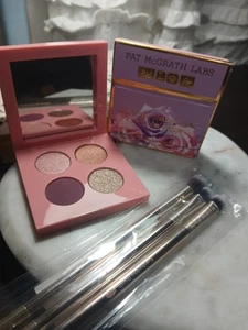 Pat McGrath Labs Luxe Eye Shadow Quad PASSION FLEUR + MIA Brush Set of 3 - Picture 1 of 2