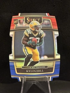 2021 Panini Select Red/Blue Die Cut Kylin Hill RC Green Bay Packers #100 - Picture 1 of 1