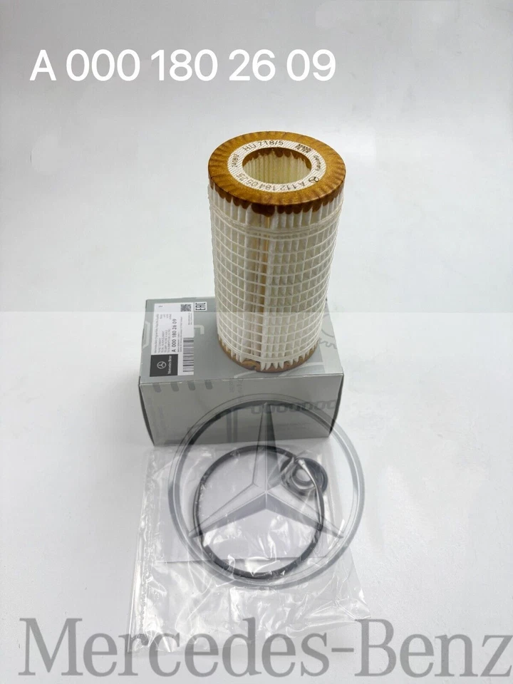 Mercedes Benz A 0001802609 original genuine OIL FILTER cartridge with o rings - Image 1 of 4