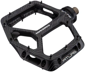 RaceFace Atlas Platform Pedals 9/16" Concave Alloy Body w/ Adjustable Pins Black - Picture 1 of 3