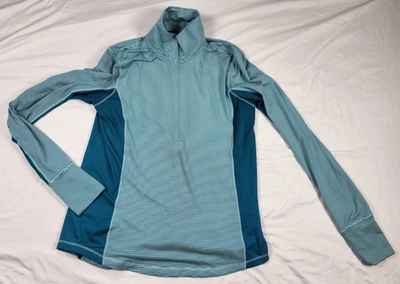 Brooks Shirt Women Medium Run Happy 1/2 Zip Long Sleeve Athletic Running Workout - Image 1 of 4