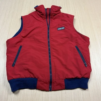 Vintage 90s Lands End Vest Fleece Lined Medium Made in USA Jacket Men’s - Image 1 of 4