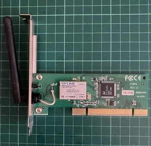 TP-Link TL-WN353G 54Mbps Wireless PCI Desktop Card 802.11g 2.4Ghz Antenna - Zdjęcie 1 z 3
