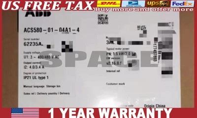 1PC New ABB ACS580-01-04A1-4 Inverter ACS5800104A14 Fast Shipping - Image 1 of 2