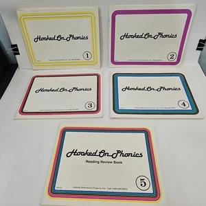 Vintage Hooked On Phonics 5 Book Set / Replacement Workbooks Homeschool 1992 - Picture 1 of 9