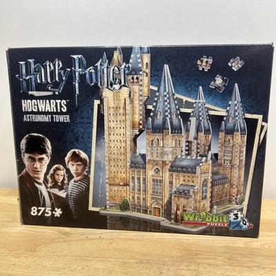 Wrebbit Puzz 3D Puzzle Harry Potter Hogwarts Astronomy Tower 875 Pieces *MINT* - Image 1 of 4