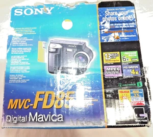 SONY FD MAVICA Floppy Drive Y2K Cam MVC-FD88 w/ Bag 2 Batteries Charger No Disk - Picture 1 of 24
