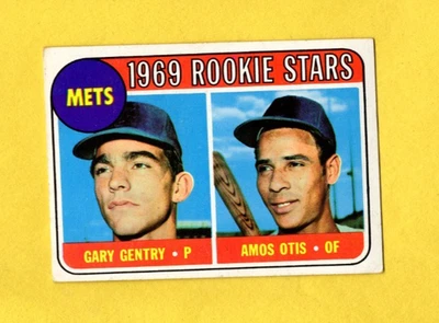 1969 Topps New York Mets Rookie Stars #31 Amos Otis Gary Gentry EX/EX/MINT - Image 1 of 3