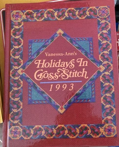 Colección Vanessa-Ann 1993 vacaciones en punto de cruz patrón libro vintage 15507 - Imagen 1 de 4