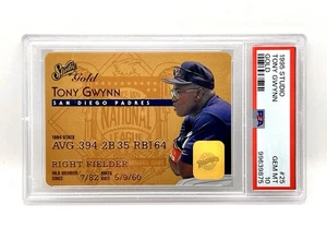Donruss Studio Baseball 1995 TONY GWYNN Gold #25 SP PSA 10 - Foto 1 di 2