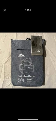 High Sierra Packable Duffel Bag - 50L Small (18.2" x 10.5" x 10.2") Gray - Image 1 of 4