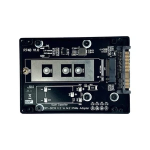 R74B M. 2 NVME An U. 2 SSD SFF8639 PCIE 4.0 Adapter Festplatte K2R23841 - Afbeelding 1 van 9