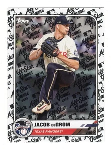 2025 Topps All-Star Game Jacob deGrom #96 ASG Logo Pattern Rangers - Picture 1 of 2