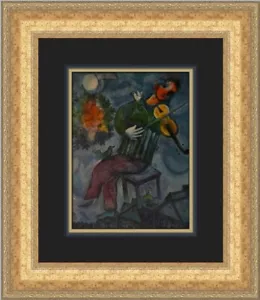 Marc Chagall El Violinista Azul Estampado Enmarcado Personalizado - Imagen 1 de 2