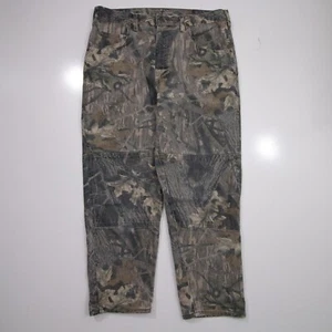 VTG Wrangler 36 X 30 (35x29) Mossy Oak Camo Double Knee Jeans Hunting Pants b* - Picture 1 of 16