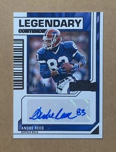 2023 Panini Contenders #LCA-ARE Andre Reed Legendary Autograph Auto #56/99 Bills - Foto 1 di 2