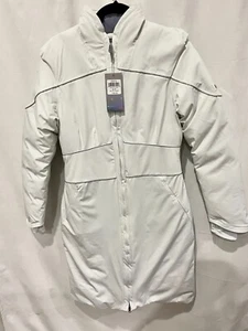Columbia Disney Frozen 2 Womens Small White Elsa Long Down Jacket NWT $500 - Picture 1 of 8