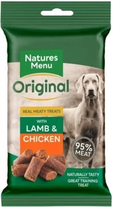 Natures Menu Real Meaty Dog Treats with Lamb and Chicken (12 x 60g) - Picture 1 of 2