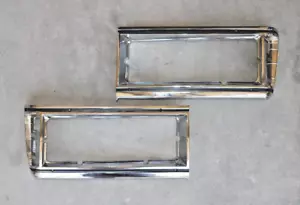 PAIR LH+RH H/L DOOR CHROME/BLACK 81-85 CHEVY CAPRICE - Picture 1 of 2