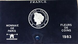 Coffret monnaie de Paris fleurs de coins 1983