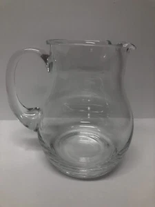 Blown Glass Pitcher – New Without Box 8" Tall Pinched Design - Picture 1 of 10