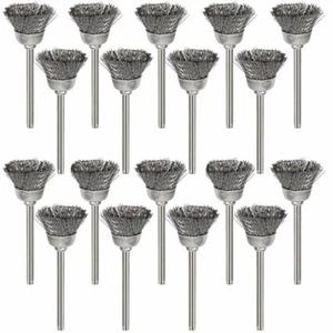 50X Stainless Steel Wire Brush Set For Dremel Rotary Tool die grinder flat wheel - Picture 1 of 10