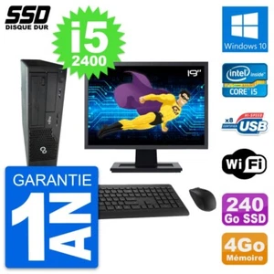 PC Fujitsu E500 E85 + Dt Bildschirm 19 " i5-2400 RAM 4Go SSD 240Go Windows 10 - Bild 1 von 3